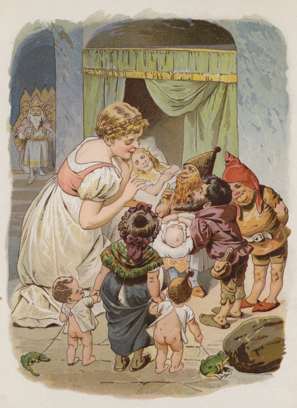 Elfler ve Ayakkabıcı (chromolitho) by German School