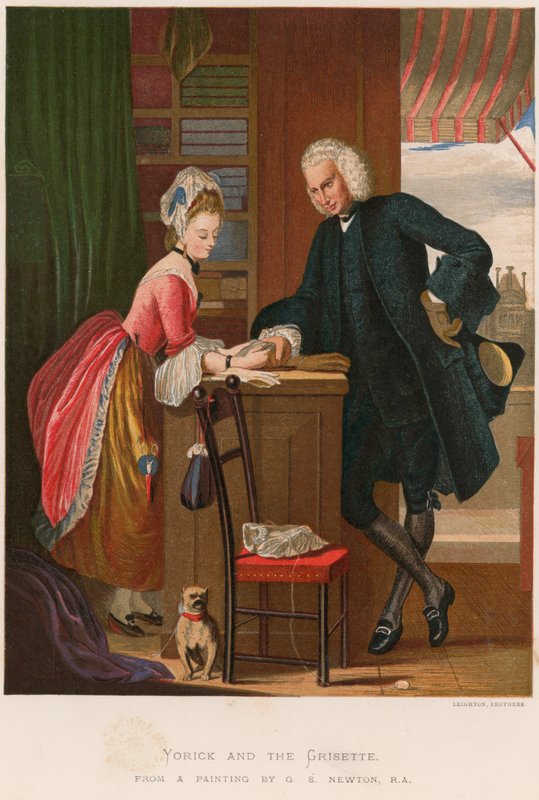 Yorick and the Grisette  by Gilbert Stuart Newton