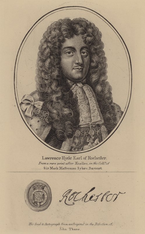 Laurence Hyde by Godfrey (after) Kneller