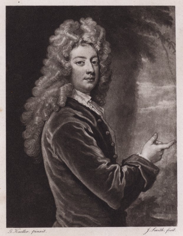 William Congreve, İngiliz oyun yazarı (gravür) by Godfrey (after) Kneller