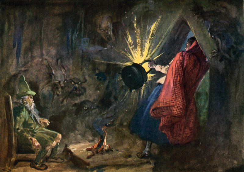 Illustration for The Tale of the Cauldron  by Gordon Frederick after Browne