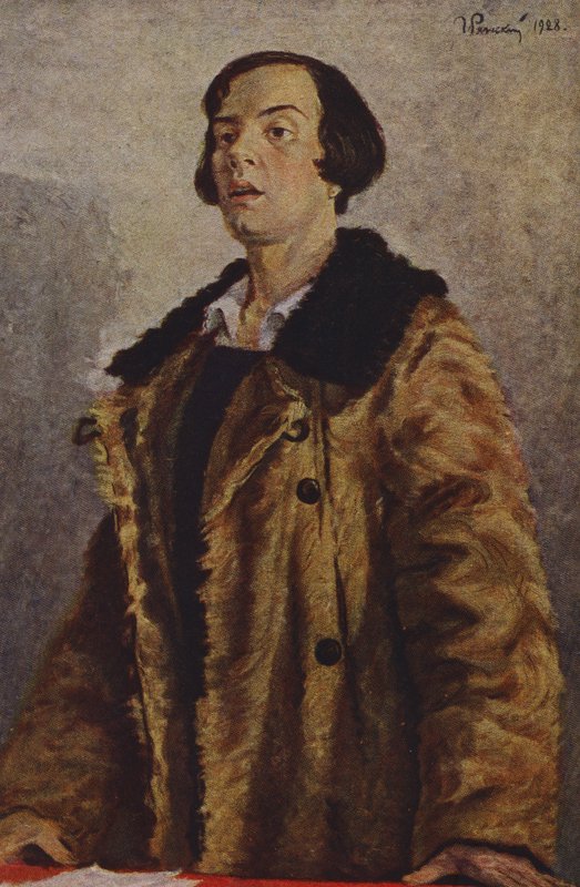 Başkan (renkli lito) by Grigory Grigorievich Ryazhsky