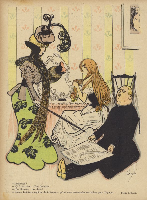 Le Rire için İllüstrasyon by Guillaume Le Barrois dOrgeval