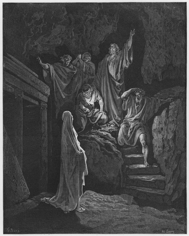Gustave Dore Bible: Resurrection of Lazarus  by Gustave Dore