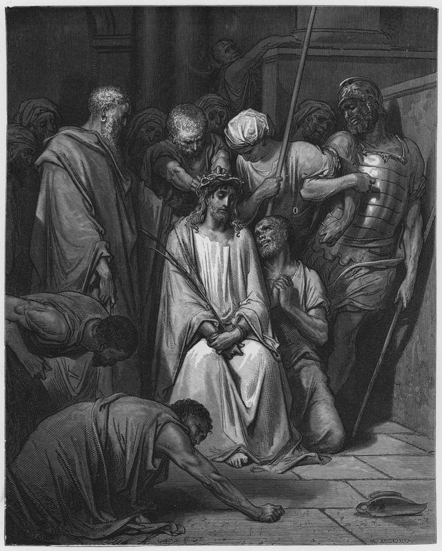 Gustave Dore İncil: İsa Turki ile alay etti by Gustave Dore