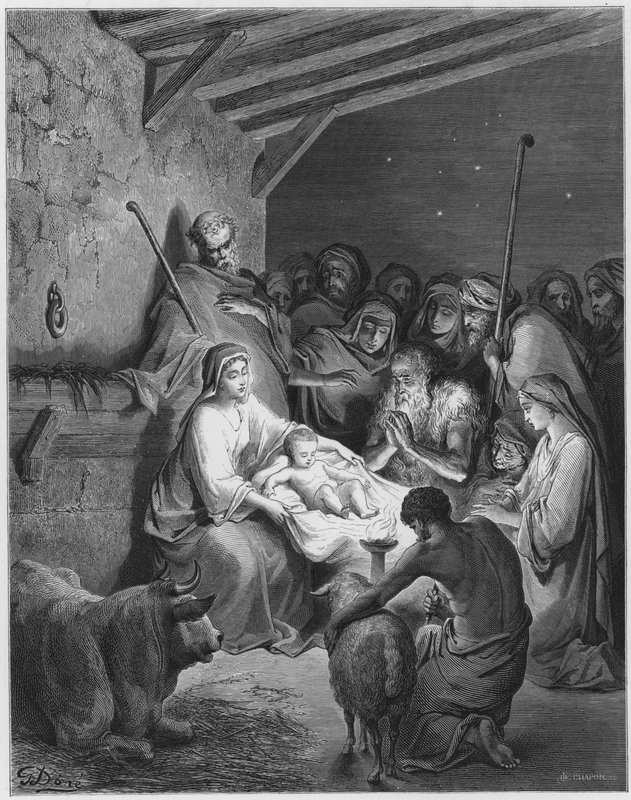 Gustave Dore Bible: The nativity  by Gustave Dore