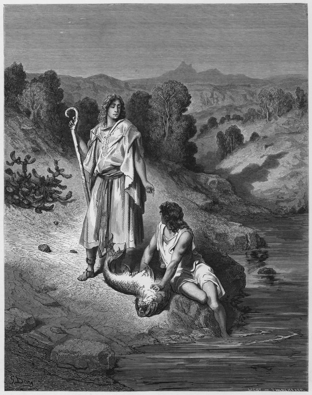 Gustave Dore İncil: Tobias ve Melek by Gustave Dore