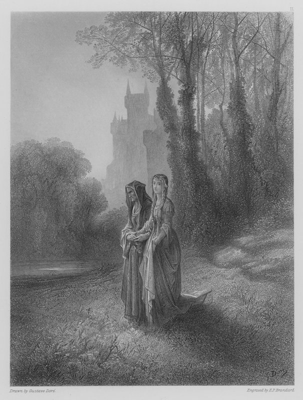 Enid and the Countess  by Gustave after Dore