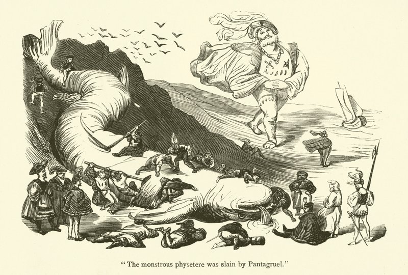 Illustration for the works of Rabelais  by Gustave after Dore
