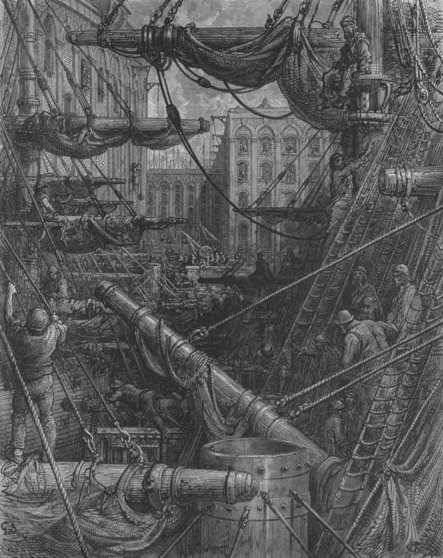 Interieur Des Docks  by Gustave after Dore