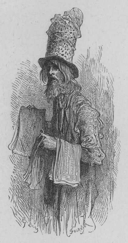 Sinekleri Yakalamak İçin Kağıt Tüccarı by Gustave after Dore