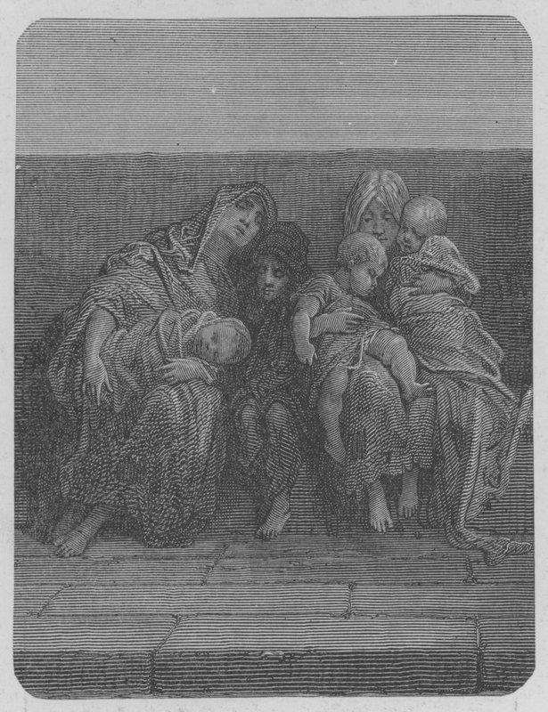 Meres Et Enfants  by Gustave after Dore