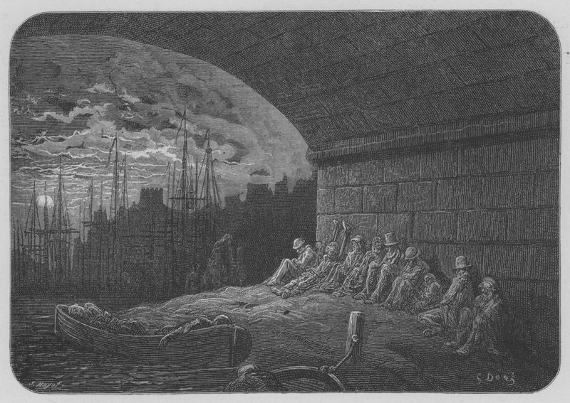 Irembo ryinjira mu mujyi, c. 1630 (ikaramu & wino wijimye yazamuye hamwe na wc ku mpapuro zashyizweho) i by Gustave after Dore