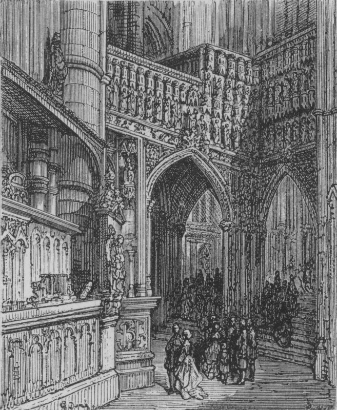 Westminster, Vue Oblique  by Gustave after Dore