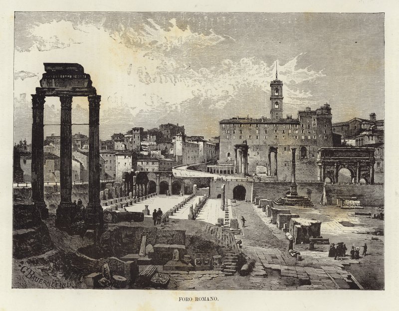 Roma Forumu by Gustave Bauernfeind