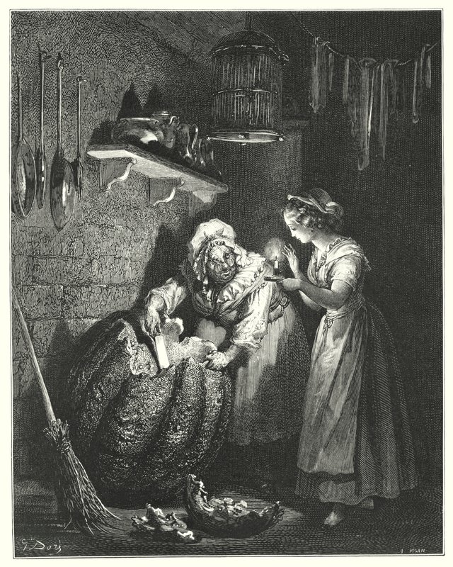 Cendrillon; Külkedisi (gravür) by Gustave Dore