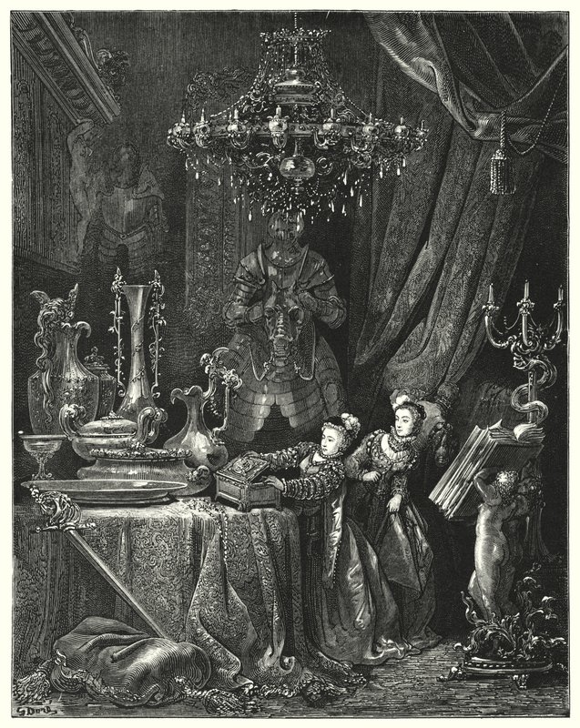 Mavi Sakal; Mavi Sakal (gravür) by Gustave Dore