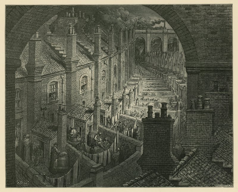 Londra üzerinden trenle by Gustave Dore