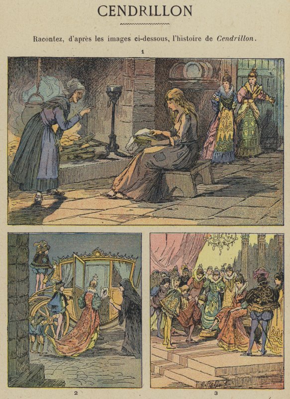 Cendrillon (renkli taş) by Gustave Fraipont