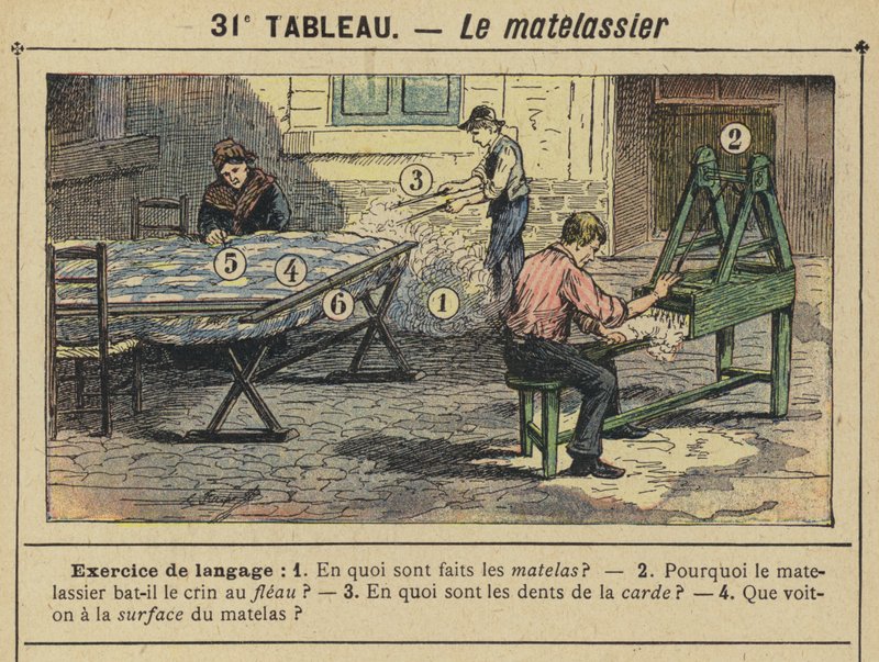 Matelassier (renkli taş) by Gustave Fraipont