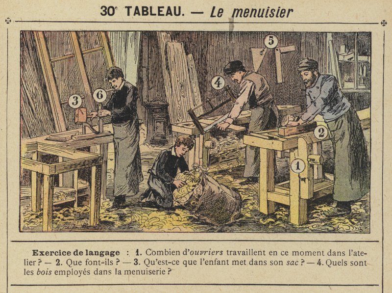 marangoz (renkli taş) by Gustave Fraipont