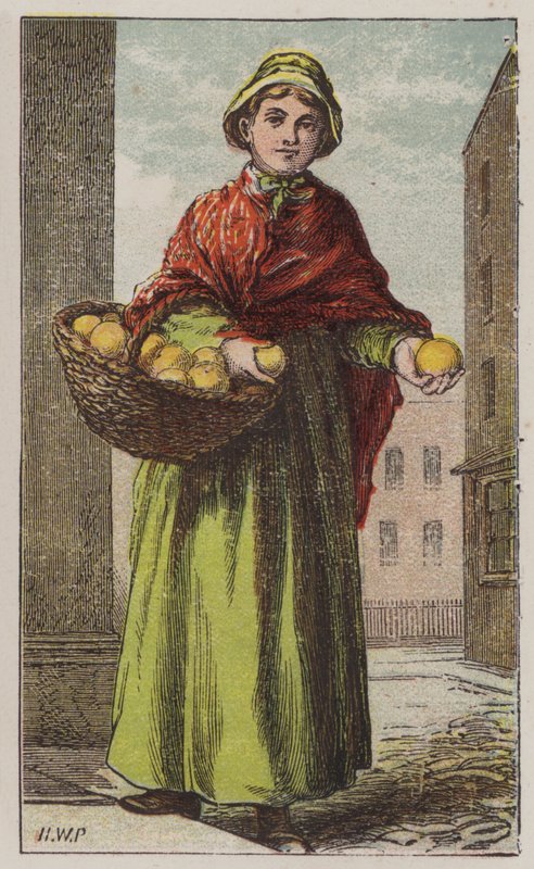 Turuncu kız (renkli taş) by H.W. (after) Petherick