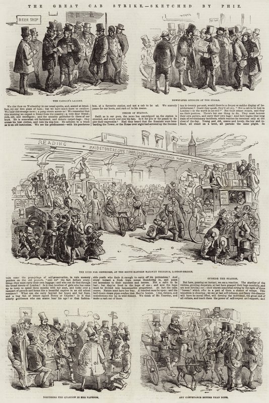 Büyük Taksi Grevi by Hablot Knight Browne