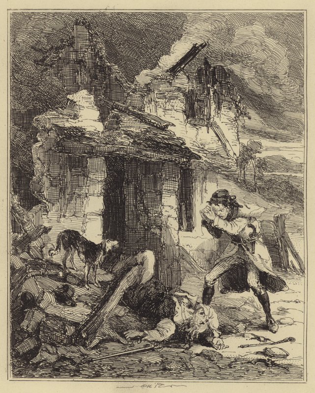 Bowke, babasının öldürüldüğünü buldu by Hablot Knight Browne