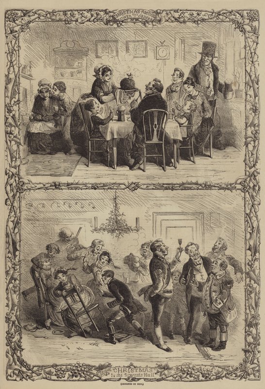 Alt Düzenler arasında Noel by Hablot Knight Browne