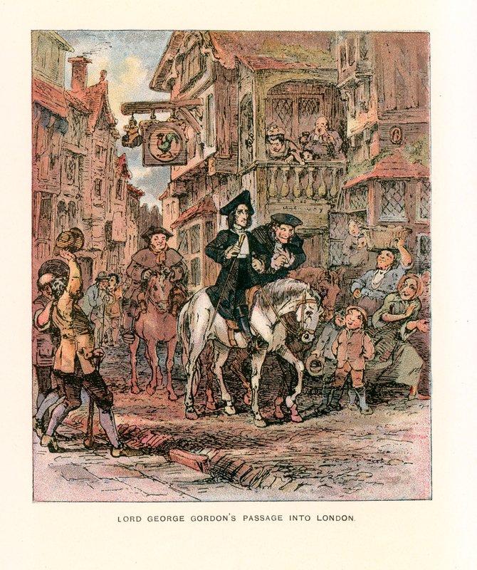 Barnaby Rudge için illüstrasyon. by Hablot Knight Browne