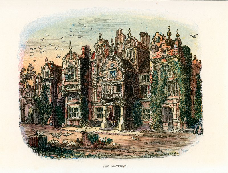 Barnaby Rudge için illüstrasyon. by Hablot Knight Browne