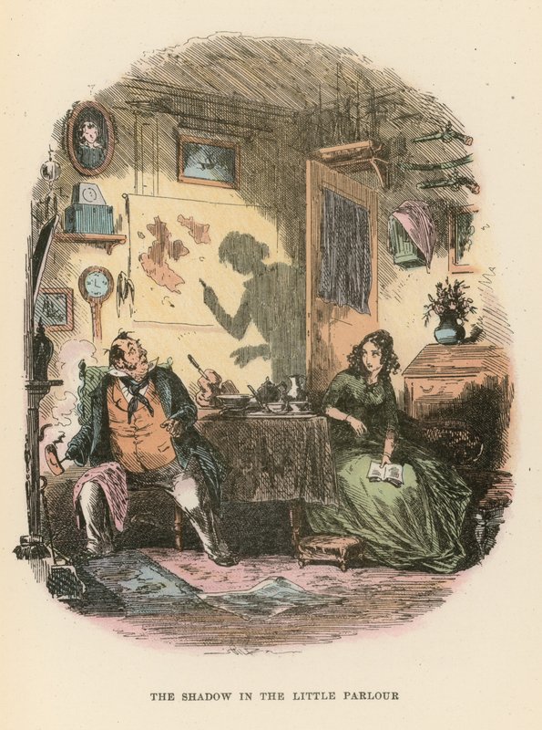 Dombey ve Oğul için İllüstrasyon by Hablot Knight Browne