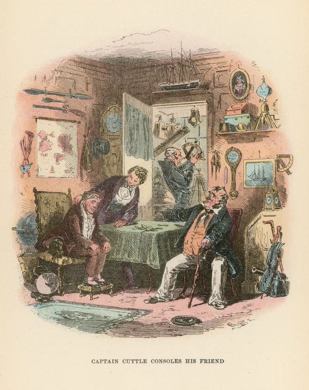 Dombey ve Oğul için İllüstrasyon by Hablot Knight Browne