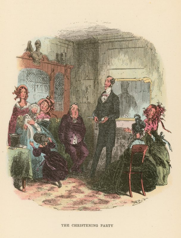 Dombey ve Oğul için İllüstrasyon by Hablot Knight Browne