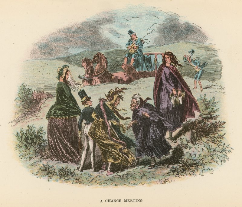 Dombey ve Oğul için İllüstrasyon by Hablot Knight Browne