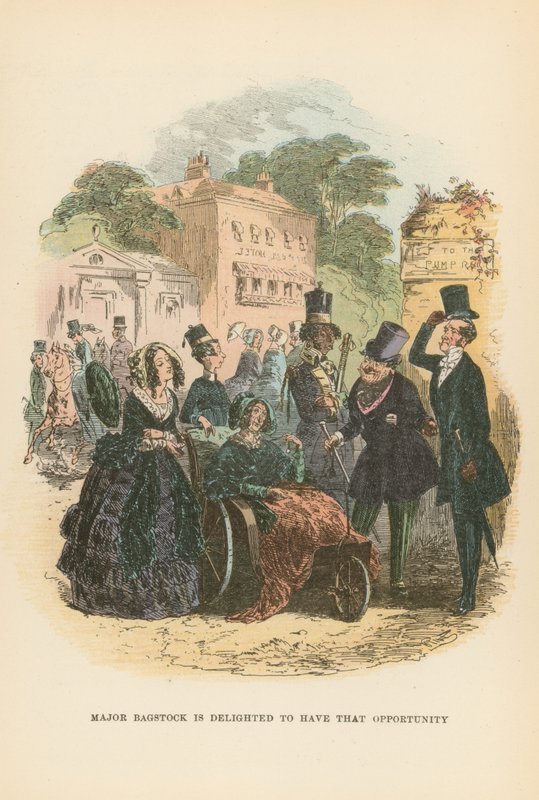 Dombey ve Oğul için İllüstrasyon by Hablot Knight Browne