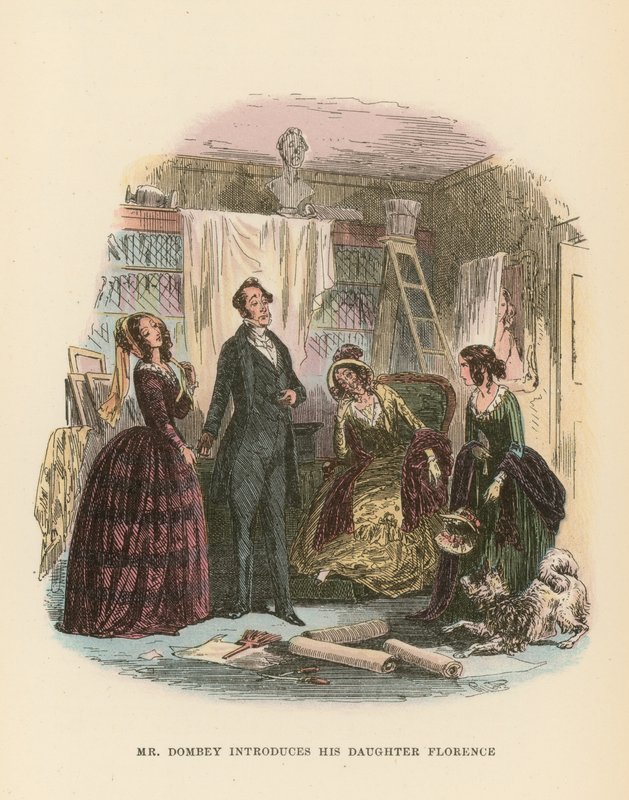 Dombey ve Oğul için İllüstrasyon by Hablot Knight Browne