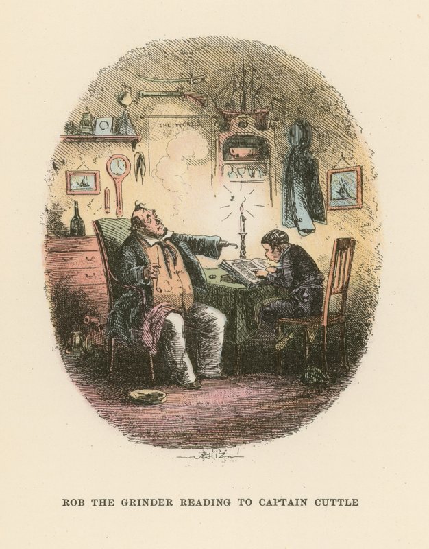 Dombey ve Oğul için İllüstrasyon by Hablot Knight Browne