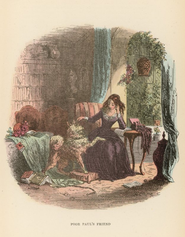 Dombey ve Oğul için İllüstrasyon by Hablot Knight Browne