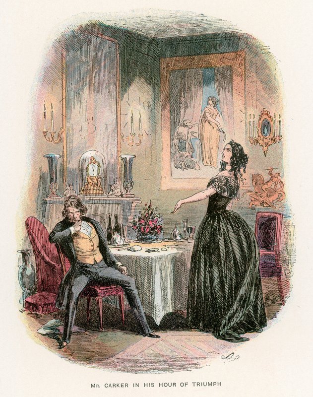Dombey ve Oğul için İllüstrasyon by Hablot Knight Browne