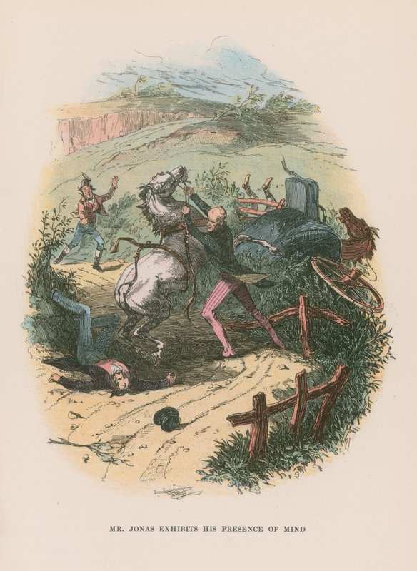 Martin Chuzzlewit için çizim by Hablot Knight Browne