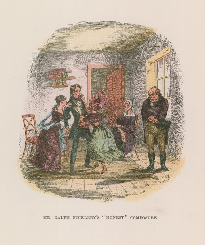 Illustration for Nicholas Nickleby  by Hablot Knight Browne