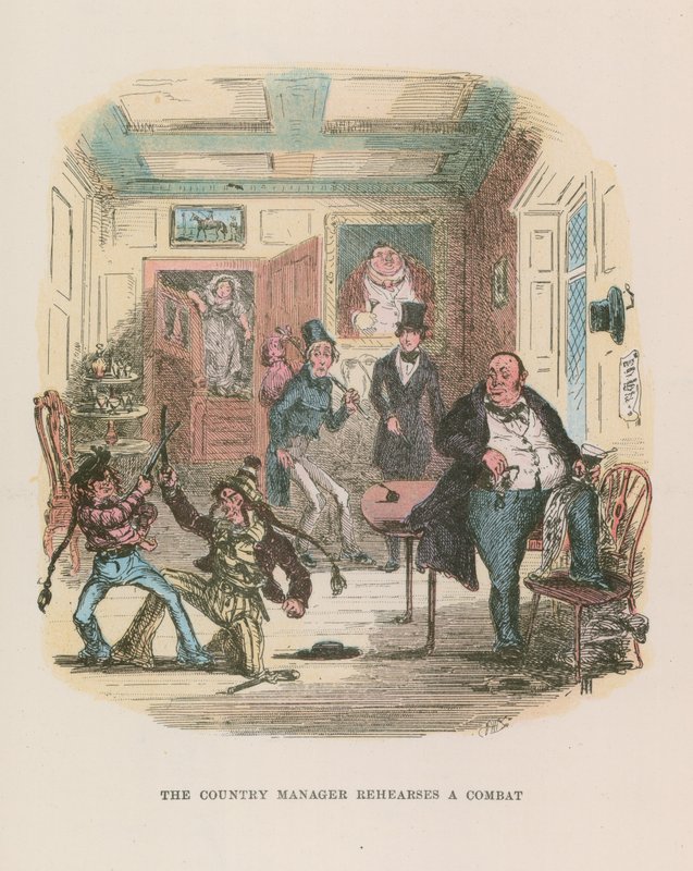 Nicholas Nickleby için İllüstrasyon by Hablot Knight Browne