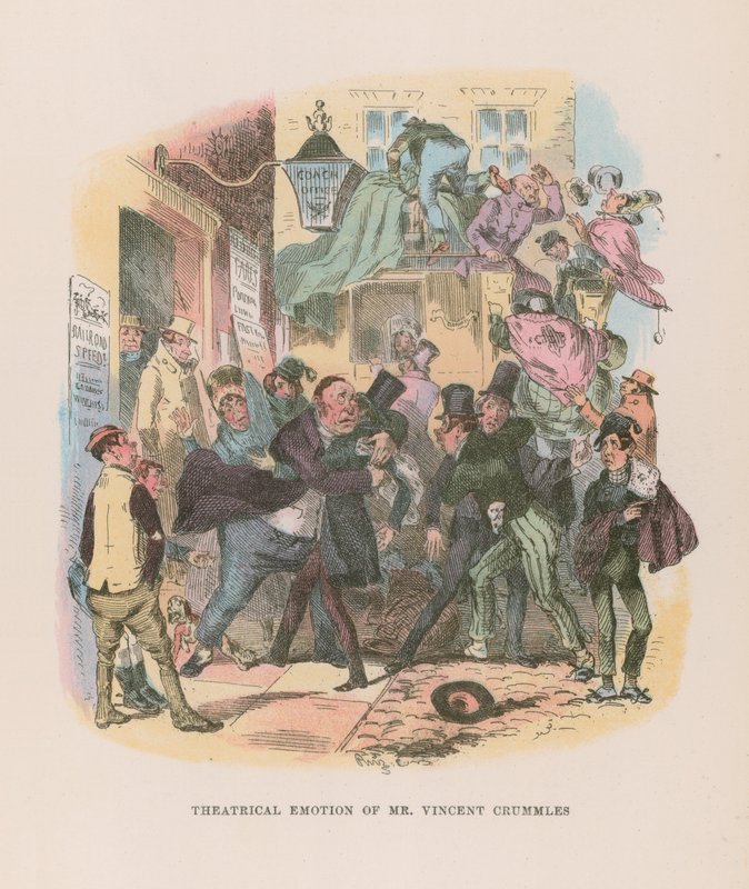 Nicholas Nickleby için İllüstrasyon by Hablot Knight Browne
