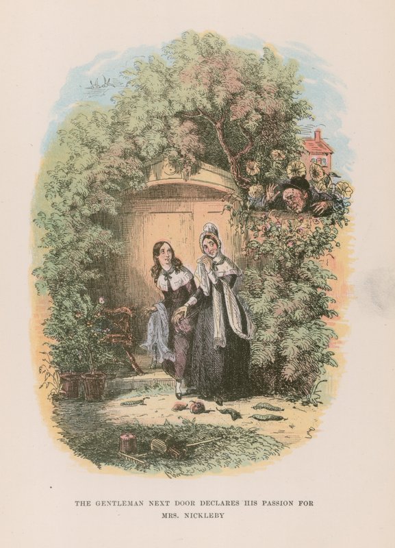 Nicholas Nickleby için İllüstrasyon by Hablot Knight Browne