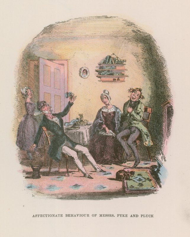 Nicholas Nickleby için İllüstrasyon by Hablot Knight Browne