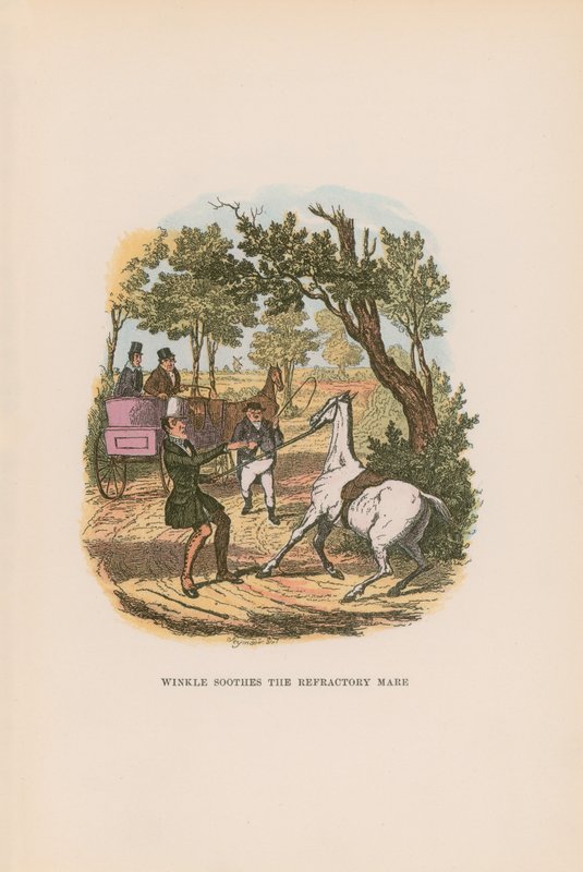 Pickwick Kağıtları için İllüstrasyon by Hablot Knight Browne