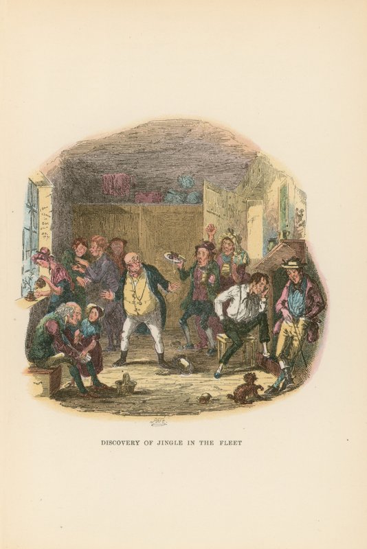 Pickwick Kağıtları için İllüstrasyon by Hablot Knight Browne