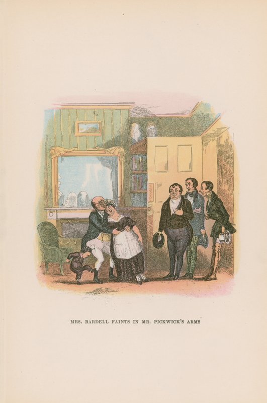 Pickwick Kağıtları için İllüstrasyon by Hablot Knight Browne