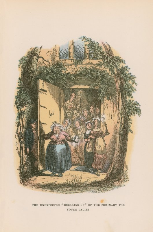 Pickwick Kağıtları için İllüstrasyon by Hablot Knight Browne